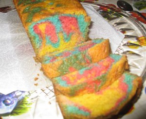 Cake multicolore